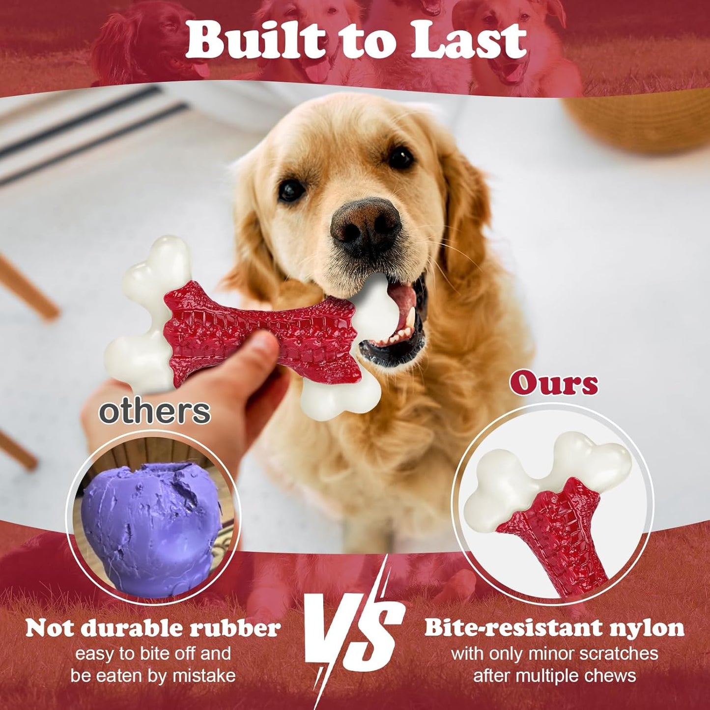 Tough Dog Toys, Toys for Aggressive Chewers Large Breed