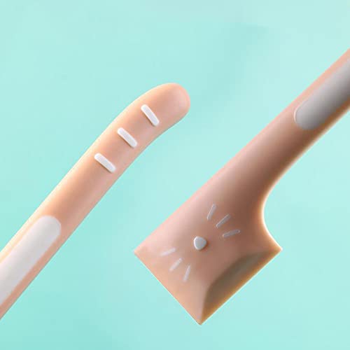 4 PACK Pet Food Can Supplies Mixing Spoons Canned Scoop for Cat Dog Feeding and Wet Storage (Pink + Gray)|B0BTSXFNZH