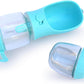 Dog Water Bottle with Food Container Holder