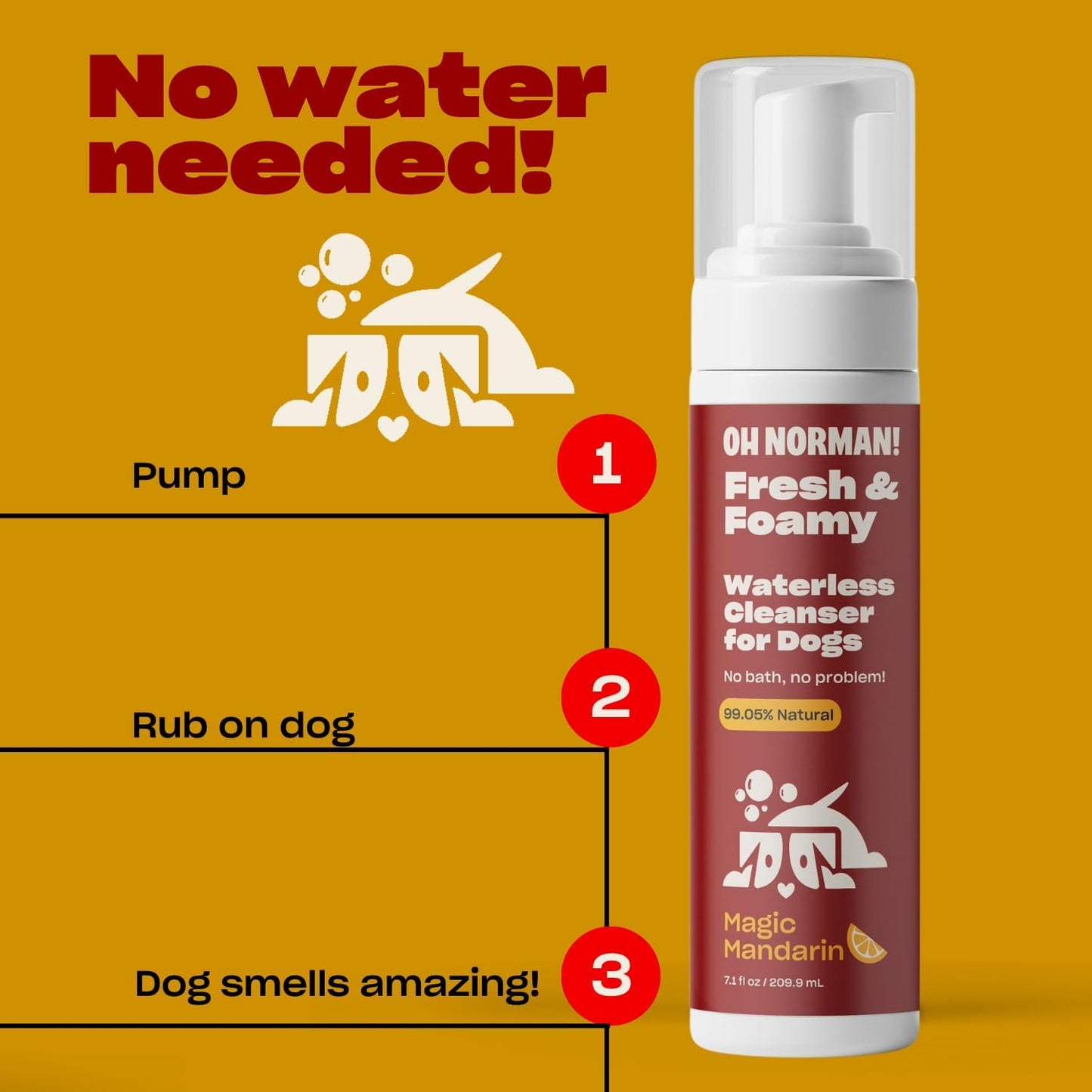 Fresh and Foamy Waterless Shampoo by Kaley Cuoco