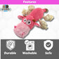 Large Dog Toy - Pink Cow Squeaky Dog Toys for Large Dogs