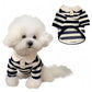 MANON ROSA Cute Dog Clothes Boy Dog Polo Shirt for Small Medium Dogs - Summer Male Puppy T Shirts for Yorkie Poodle Shih Tzu Dachshund Kittens, Striped Collared Pet Doggie Designer Outfits Red S