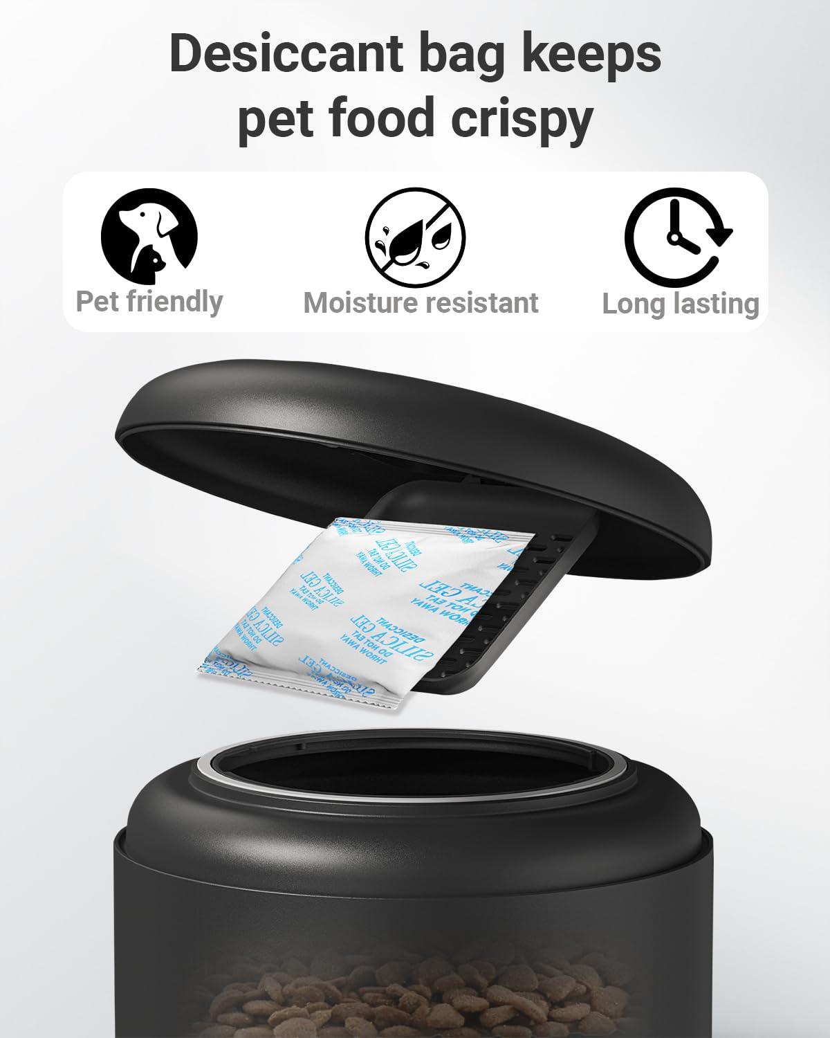 16 Pack Pet Food Desiccant Bag Compatible with PETLIBRO/PETKIT Automatic Cat Feeder,