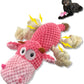 Large Dog Toy - Pink Cow Squeaky Dog Toys for Large Dogs