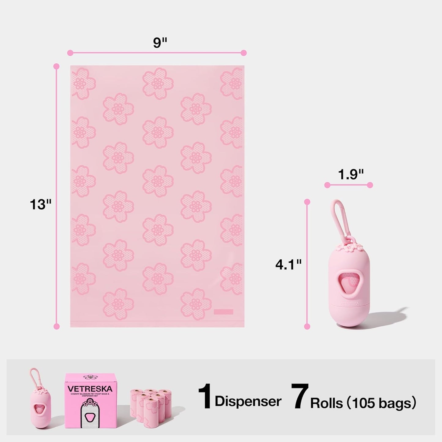 VETRESKA Dog Poop Bag Dispenser