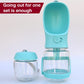 Dog Water Bottle with Food Container Holder