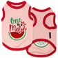Parisian Pet Dog Tshirt - Embroidered “Barking Diva“ Girl Dog Clothes - Breathable and Lightweight Pet Vest - Sleeveless Pink Tee Shirts - Machine Washable Shirt for Medium Dogs - M