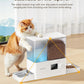 Rojeco 36Cups/8.5L Pet Automatic Cat Feeder and Gravity Water Dispenser