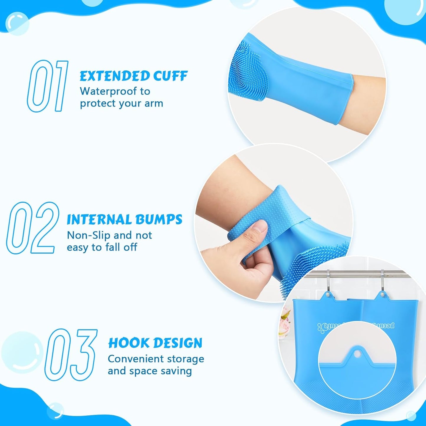 Pecute Pet Grooming Gloves
