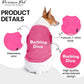 Parisian Pet Dog Tshirt - Embroidered “Barking Diva“ Girl Dog Clothes - Breathable and Lightweight Pet Vest - Sleeveless Pink Tee Shirts - Machine Washable Shirt for Medium Dogs - M