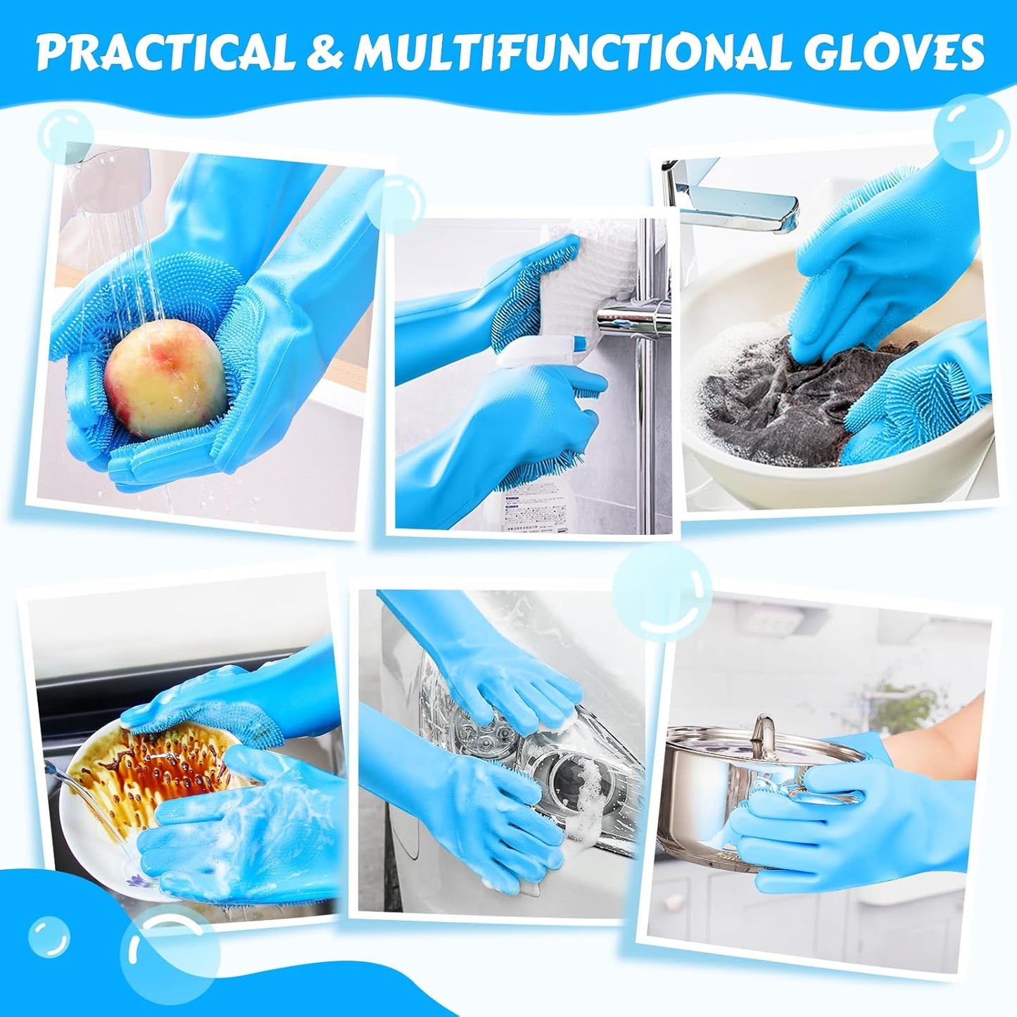 Pecute Pet Grooming Gloves