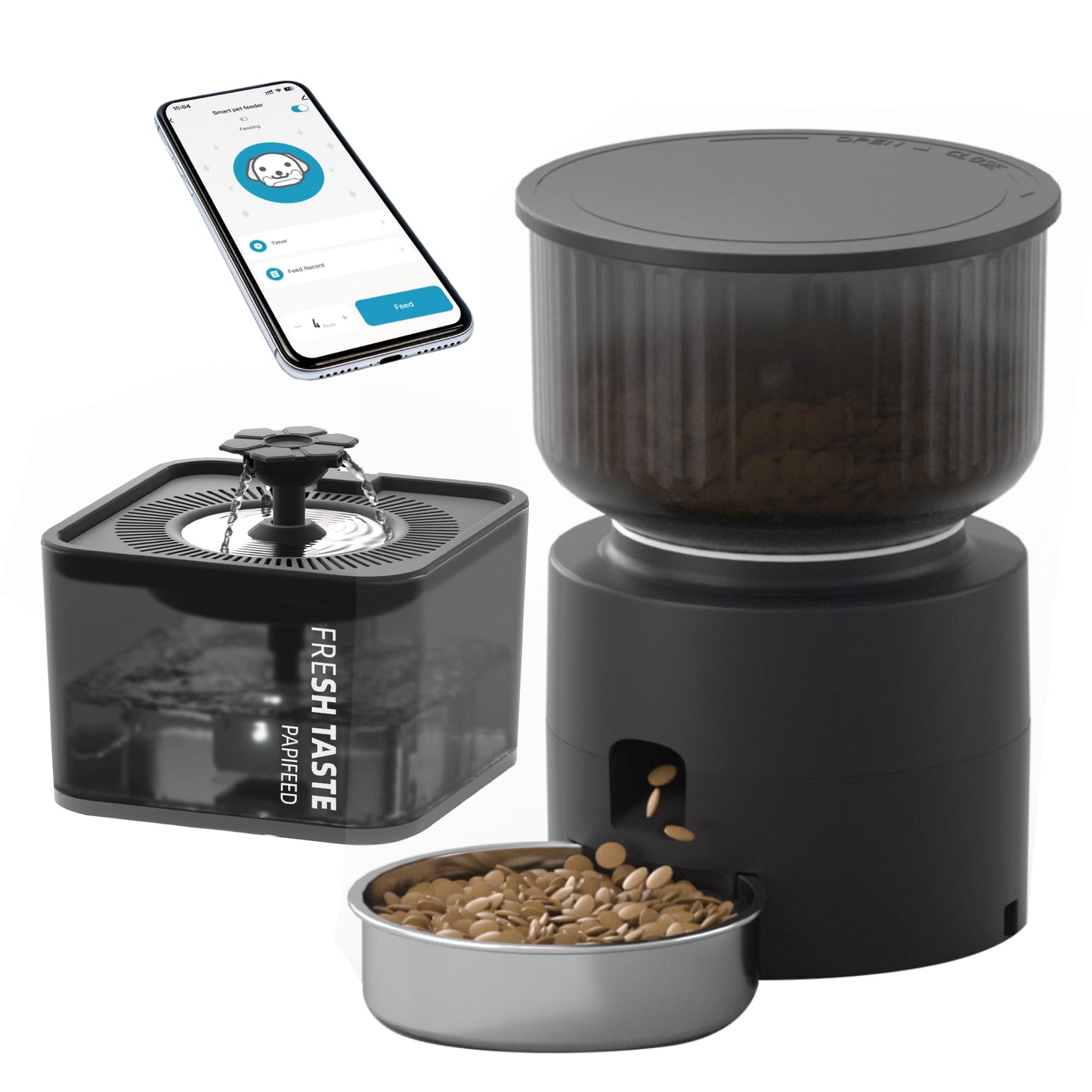 3L Automatic Cat Feeder & 3L Water Dispenser