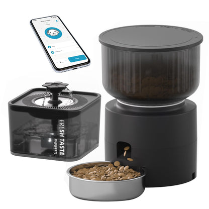3L Automatic Cat Feeder & 3L Water Dispenser