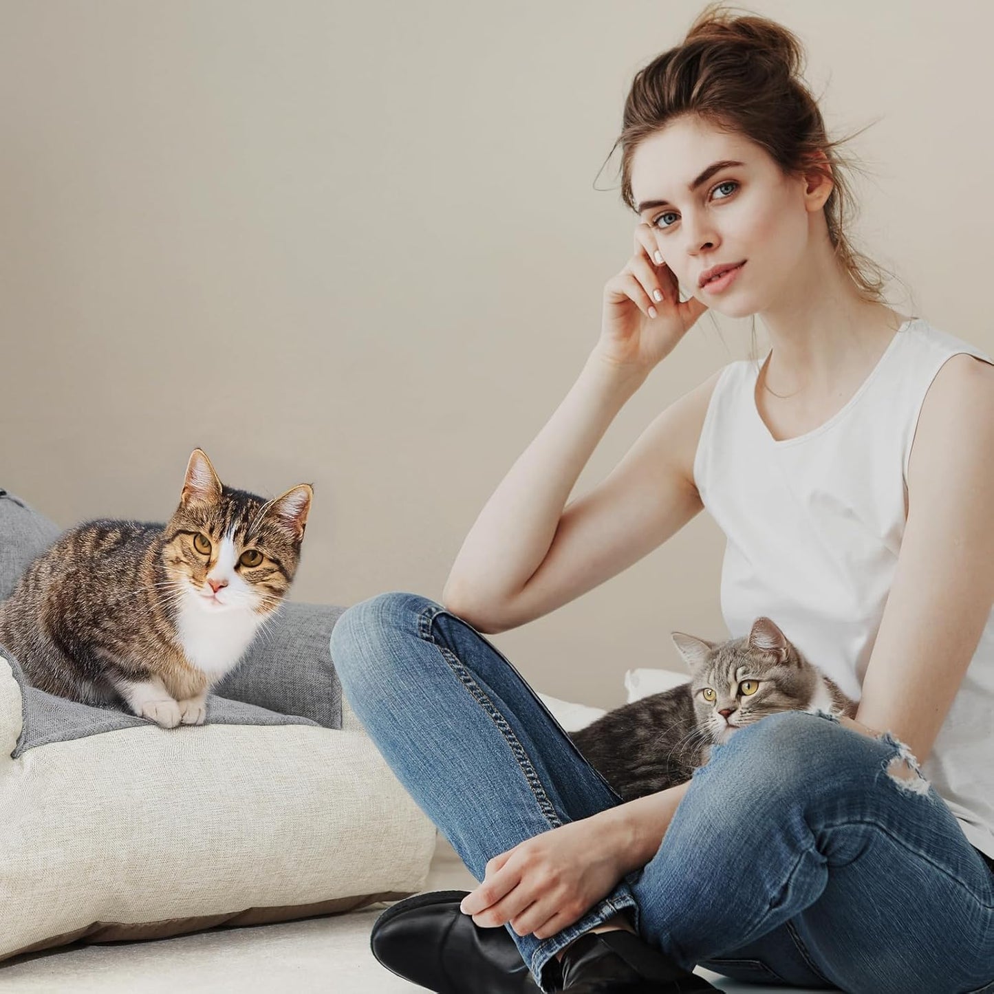 Fluffy Cat Sofa for Indoor Cats