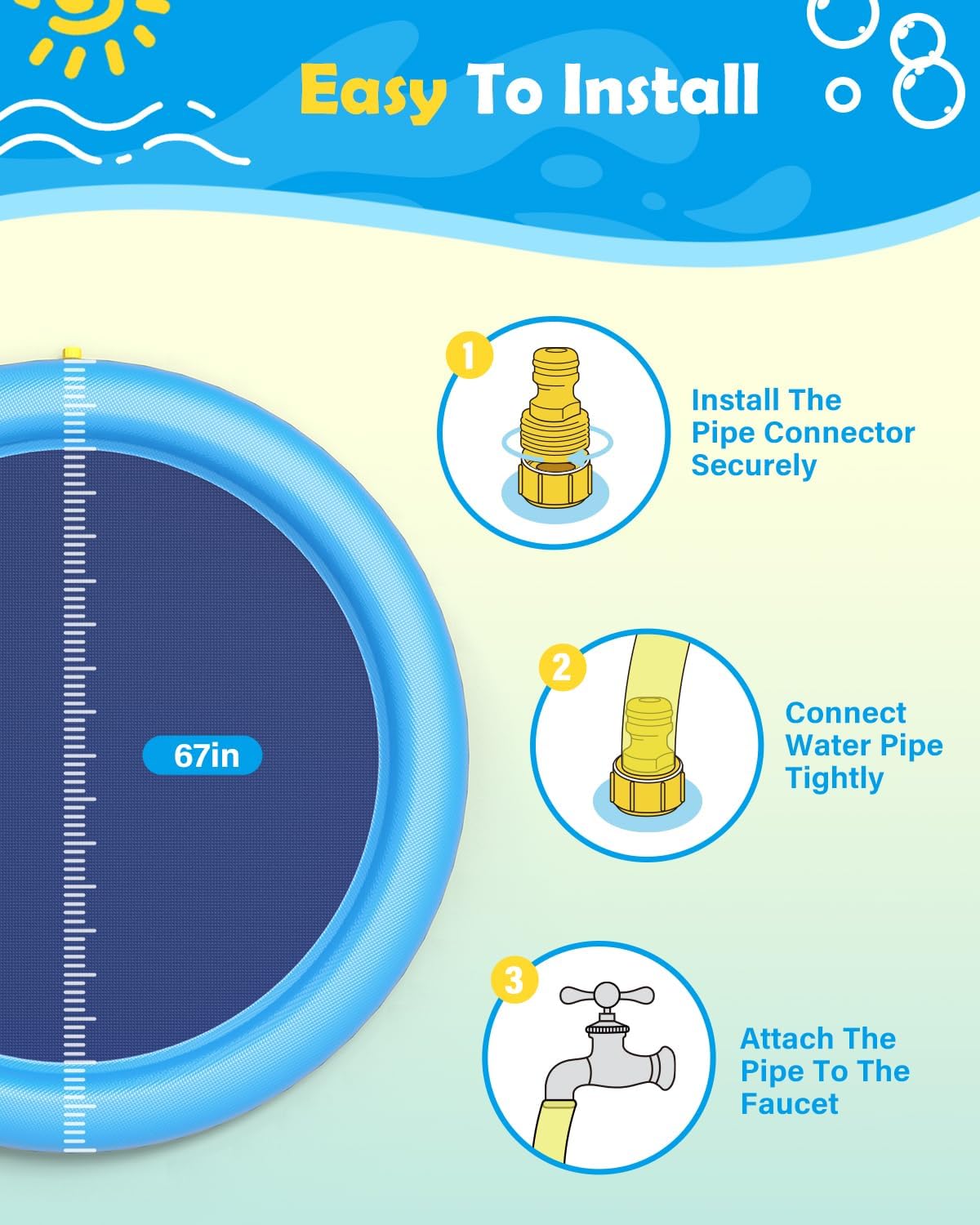 Peteast Splash Pad for Dogs & Kids