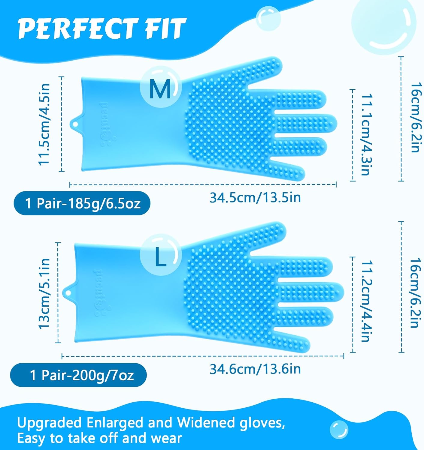 Pecute Pet Grooming Gloves