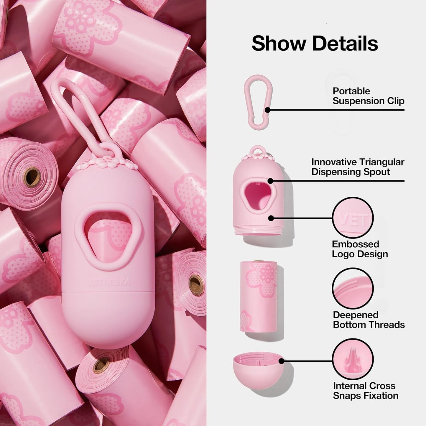 VETRESKA Dog Poop Bag Dispenser