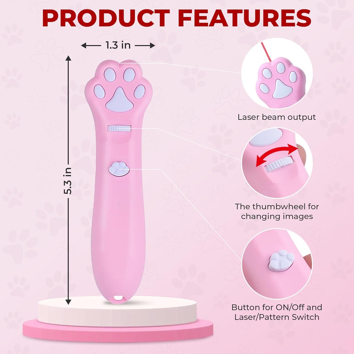 O'ANTOO Cat Toy - Dog Toy | Wall Image Projector |