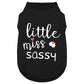Paiaite Dog Clothes Fashionable Sleeveless Pet Vest: 'Little Miss Sassy' Printed Cotton Dog Shirt, Ideal for Small, Medium, and Large Breeds, Ensuring Comfort and Breathability Rose Red M