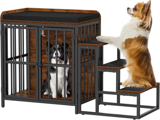 Snughome Dog Crate Furniture with Stairs