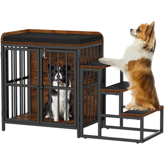 Snughome Dog Crate Furniture with Stairs