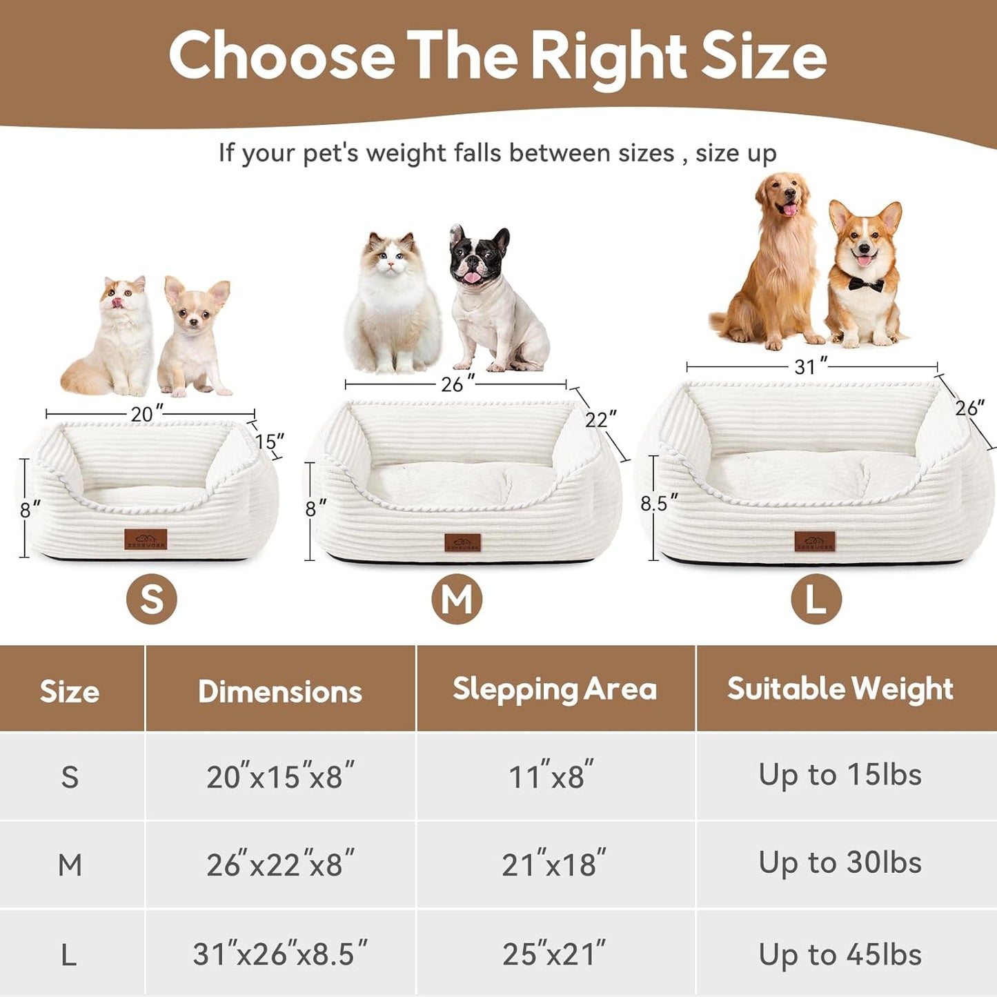 Orthopedic Dog Bed for Medium Dogs