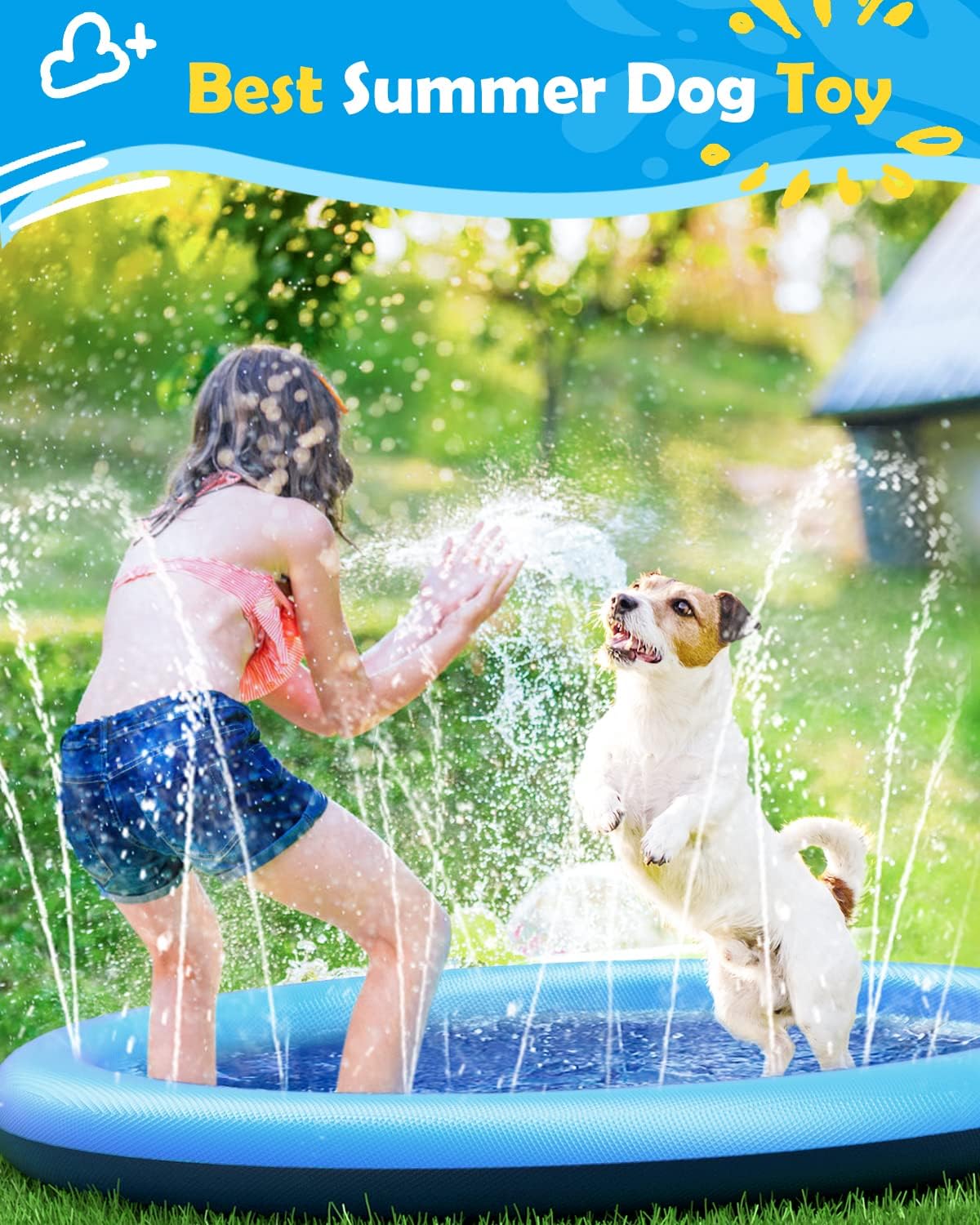 Peteast Splash Pad for Dogs & Kids