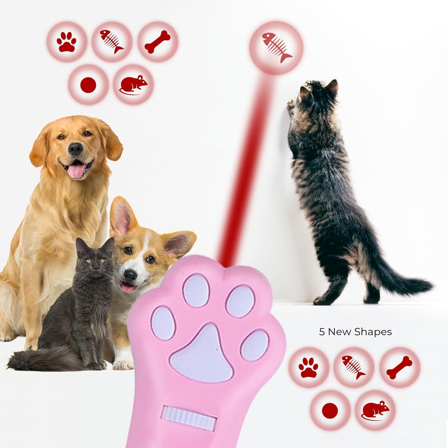 O'ANTOO Cat Toy - Dog Toy | Wall Image Projector |