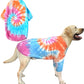 Dog Cotton Colorful Pink Orange T-Shirts Soft and Stretchy Dog Shirt Pajamas Pets Clothes for Large Dogs(XL PinkOrange)