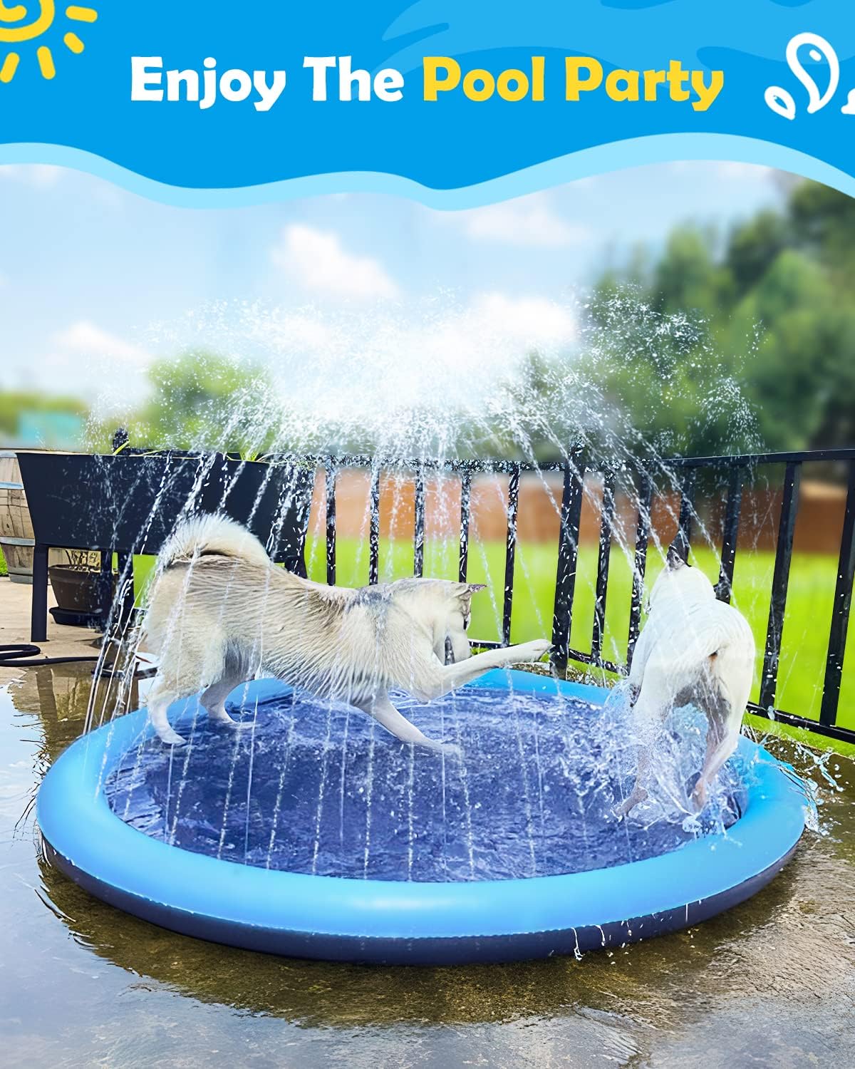 Peteast Splash Pad for Dogs & Kids