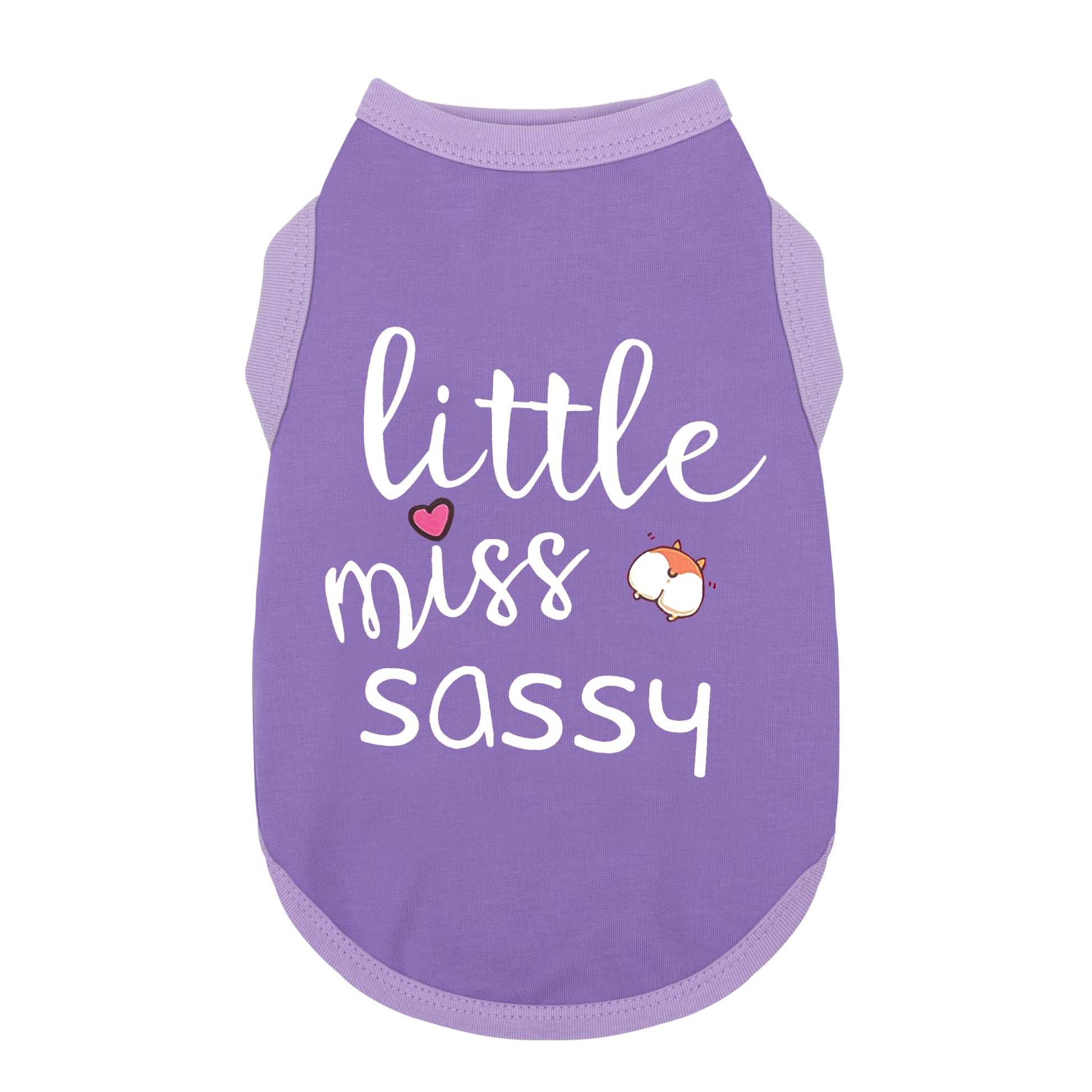 Paiaite Dog Clothes Fashionable Sleeveless Pet Vest: 'Little Miss Sassy' Printed Cotton Dog Shirt, Ideal for Small, Medium, and Large Breeds, Ensuring Comfort and Breathability Rose Red M