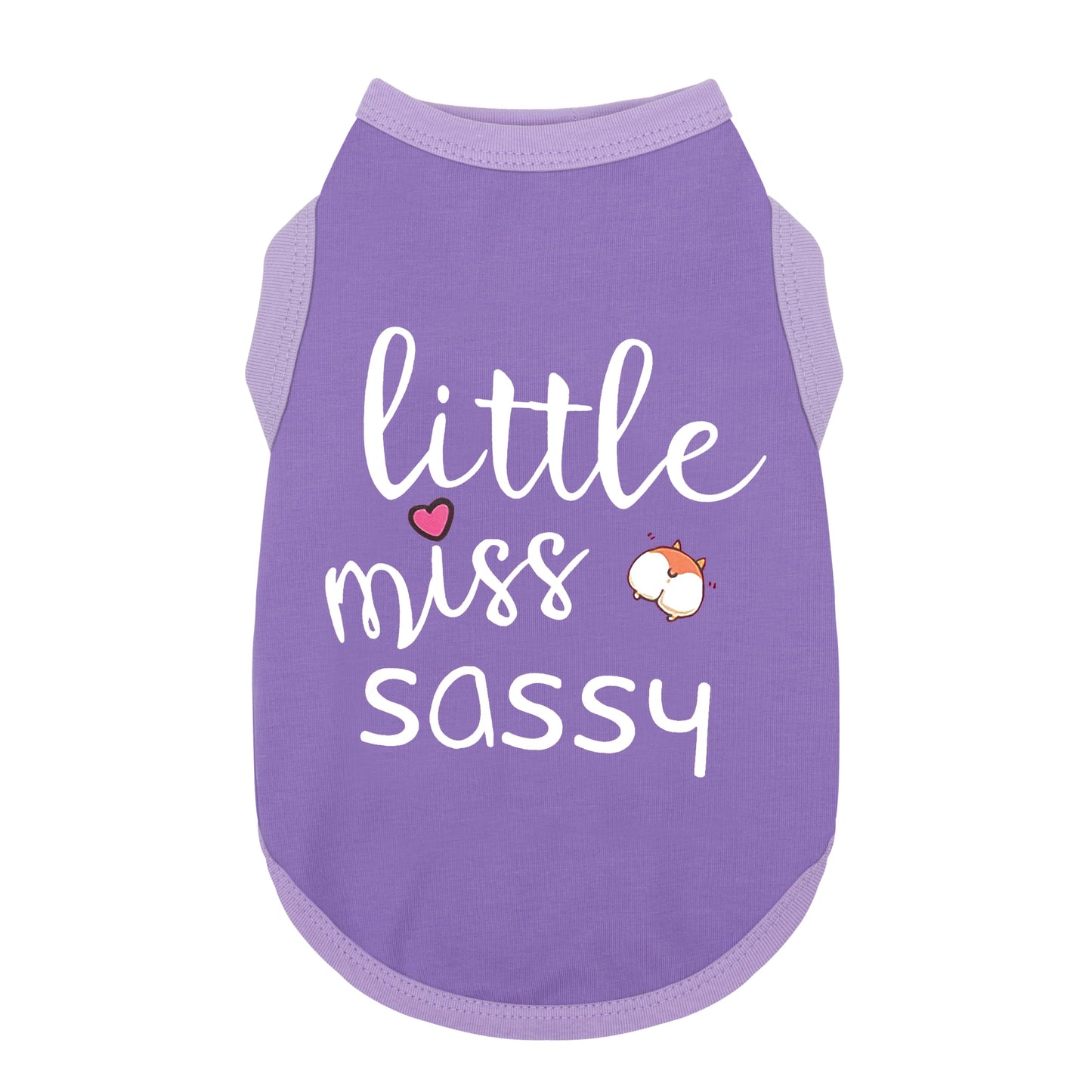 Paiaite Dog Clothes Fashionable Sleeveless Pet Vest: 'Little Miss Sassy' Printed Cotton Dog Shirt, Ideal for Small, Medium, and Large Breeds, Ensuring Comfort and Breathability Rose Red M