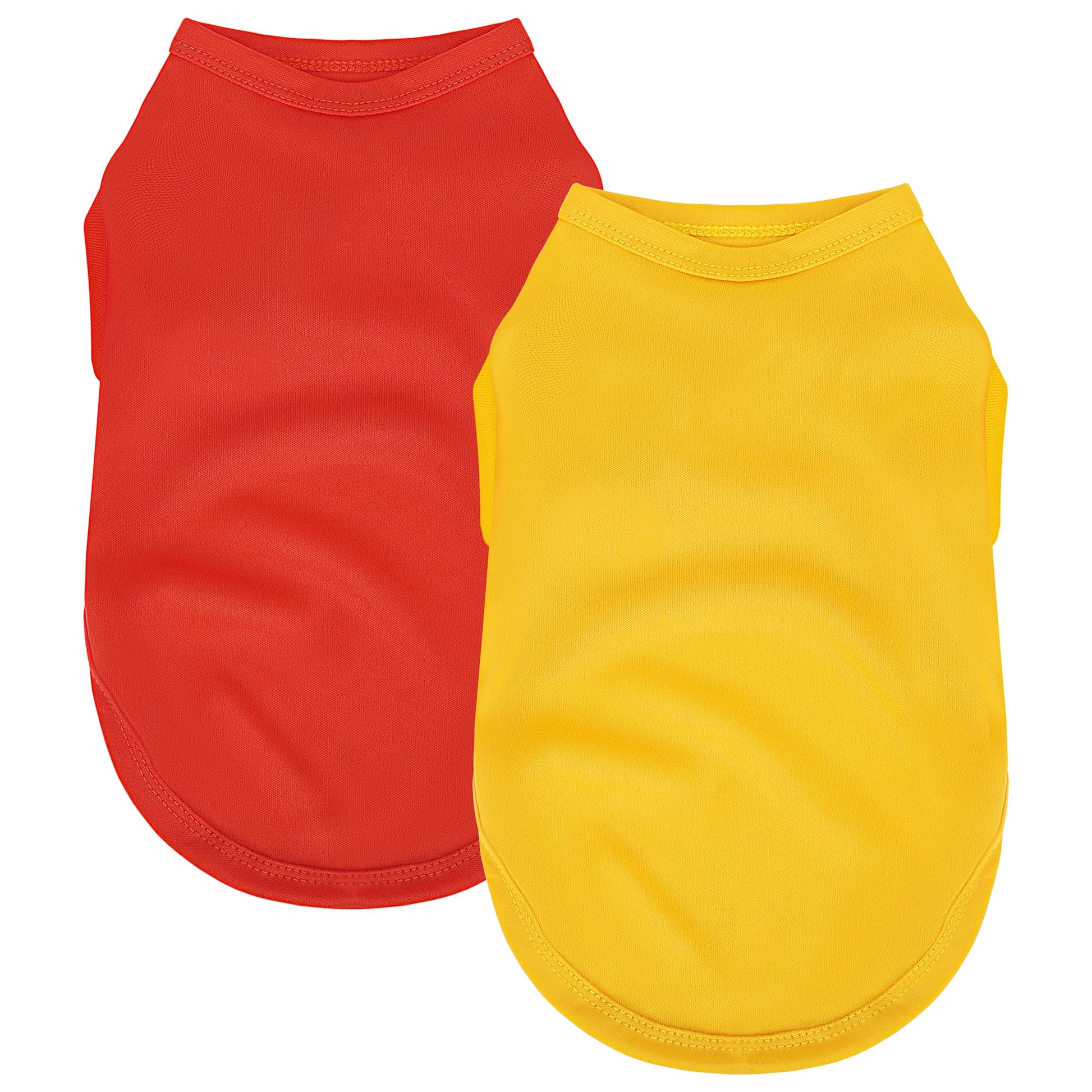 2 Pack Solid Color Dog Shirts - Lightweight, Quick Dry, Breathable Pet T-Shirts for Small to Large Dogs - Stretchy, Durable, Ideal for All Seasons and Holidays.Black White S