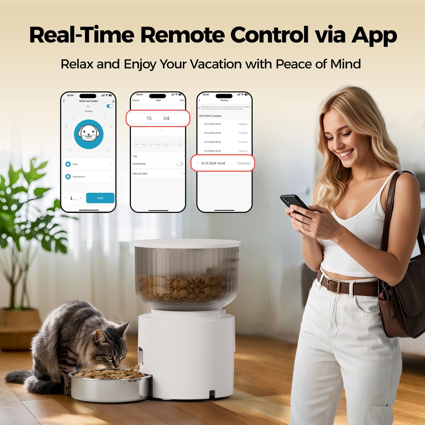 3L Automatic Cat Feeder & 3L Water Dispenser