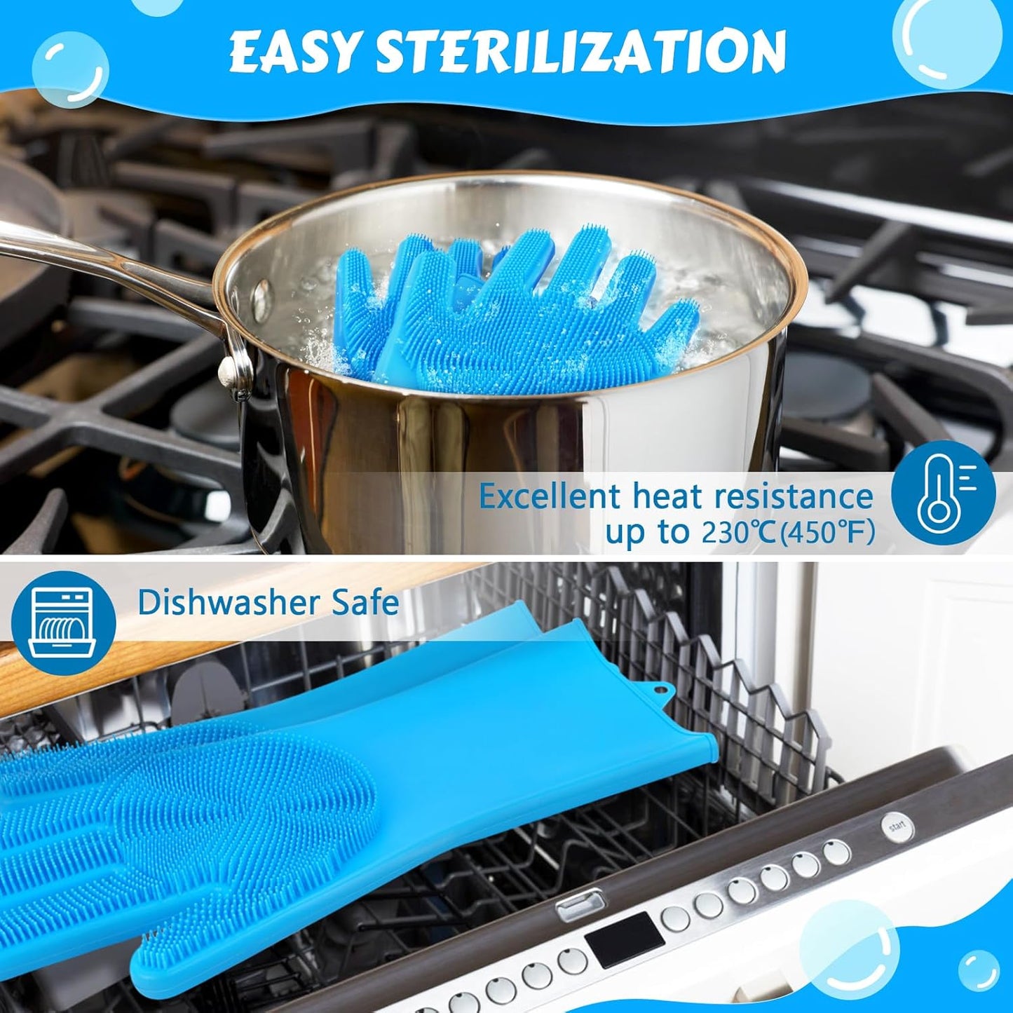 Pecute Pet Grooming Gloves