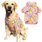 Dog Cotton Colorful Pink Orange T-Shirts Soft and Stretchy Dog Shirt Pajamas Pets Clothes for Large Dogs(XL PinkOrange)