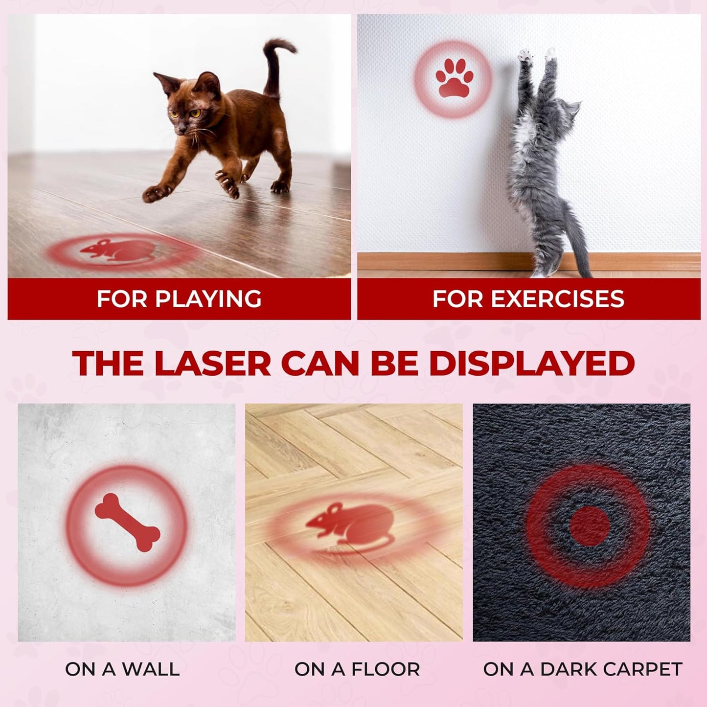 O'ANTOO Cat Toy - Dog Toy | Wall Image Projector |