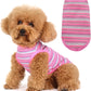Elevate Your Pet's Comfort and Fashion: Premium 100% Cotton Rib Dog Shirt Vest for Small Breeds Like Chihuahuas, Yorkies, and Puppies .Year-Round Style with Tank-Style Puppy Attire Pink X-Small