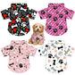 Weewooday 4 Pieces Pet Summer T-Shirts Hawaii Style Floral Pet Dog Shirt Breathable Cool Clothes Beach Seaside Puppy Sweatshirt for Small Puppy(Floral Style,Small)