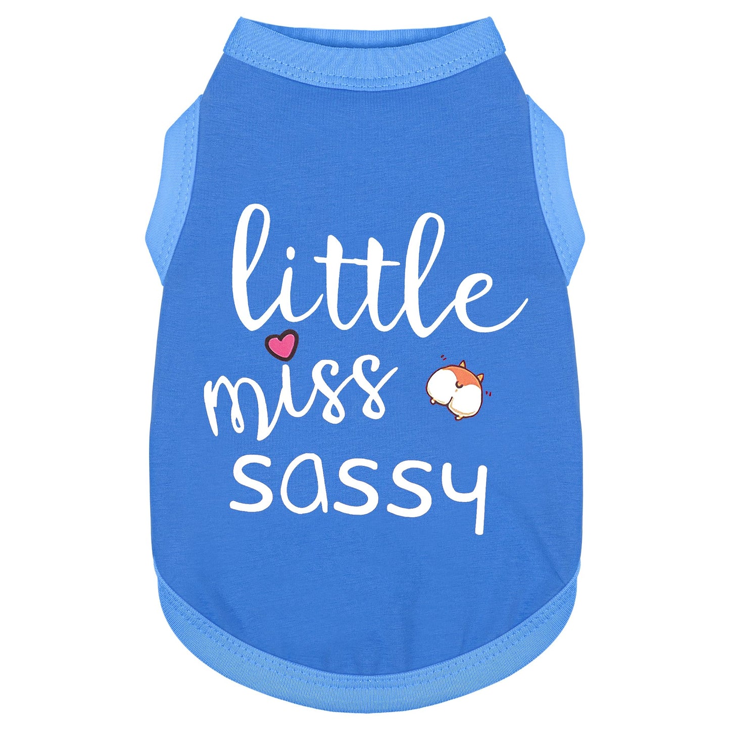 Paiaite Dog Clothes Fashionable Sleeveless Pet Vest: 'Little Miss Sassy' Printed Cotton Dog Shirt, Ideal for Small, Medium, and Large Breeds, Ensuring Comfort and Breathability Rose Red M