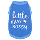 Paiaite Dog Clothes Fashionable Sleeveless Pet Vest: 'Little Miss Sassy' Printed Cotton Dog Shirt, Ideal for Small, Medium, and Large Breeds, Ensuring Comfort and Breathability Rose Red M