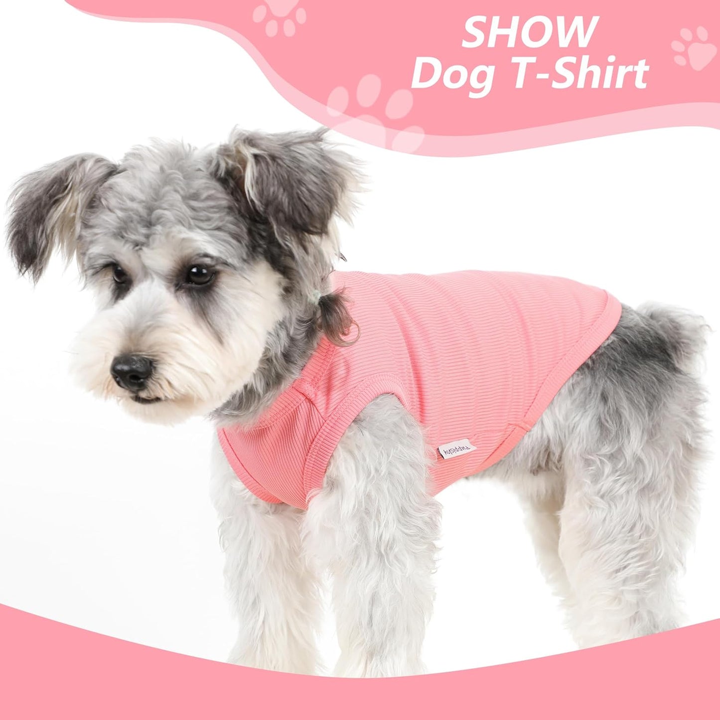 2 Pack Dog Clothes for Small Dogs Summer Dog Shirt Vest Girl Boy Lightweight Puppy T-Shirts Blank Soft and Cool Pet Clothing Sleeveless Medium Large Dog Outfit (Purple+L-Pink, Medium)