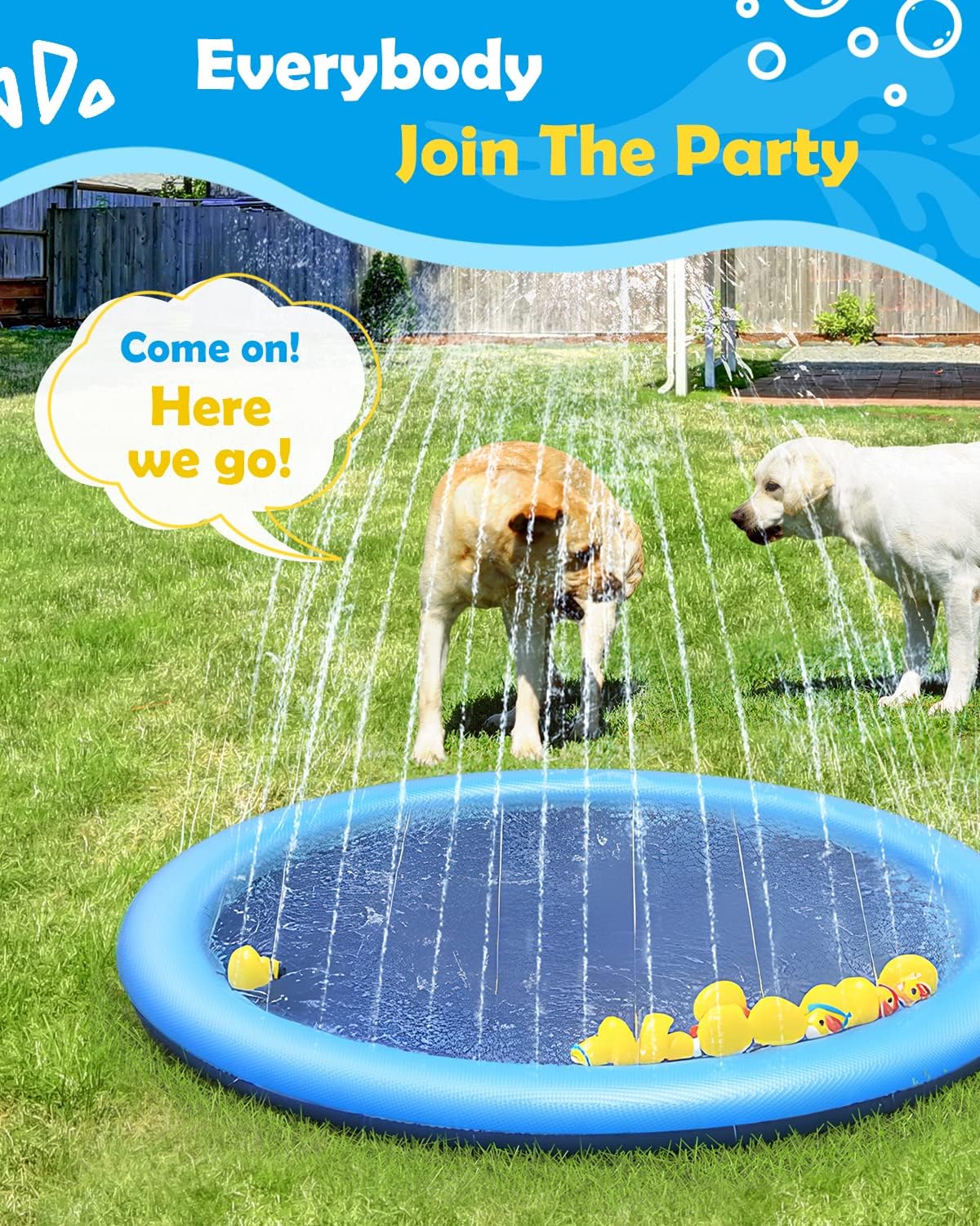 Peteast Splash Pad for Dogs & Kids