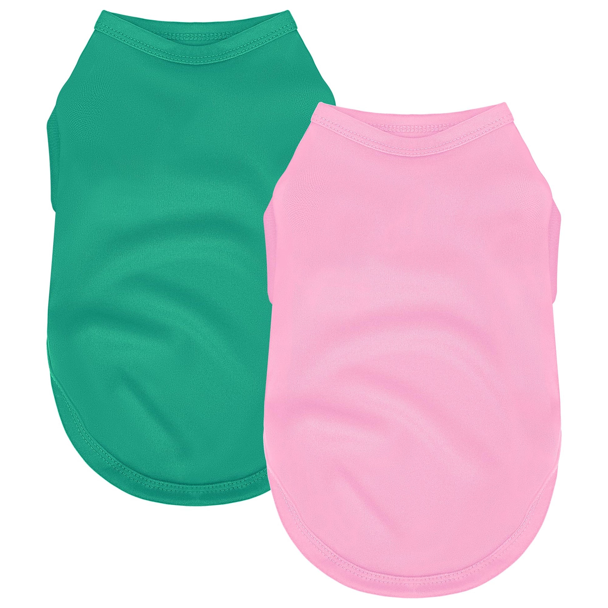 2 Pack Solid Color Dog Shirts - Lightweight, Quick Dry, Breathable Pet T-Shirts for Small to Large Dogs - Stretchy, Durable, Ideal for All Seasons and Holidays.Black White S