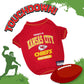 PET SHIRT for Dogs & Cats - NFL KANSAS CITY CHIEFS Dog T-Shirt, Medium. - Cutest Pet Tee Shirt for the real sporty pup