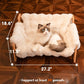 Elevated Cat Couch Bed for Indoor Cats