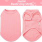 2 Pack Dog Clothes for Small Dogs Summer Dog Shirt Vest Girl Boy Lightweight Puppy T-Shirts Blank Soft and Cool Pet Clothing Sleeveless Medium Large Dog Outfit (Purple+L-Pink, Medium)