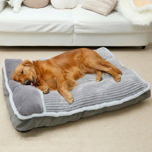 Large Dog Bed with Pillow for Crate Kennel