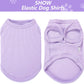 2 Pack Dog Clothes for Small Dogs Summer Dog Shirt Vest Girl Boy Lightweight Puppy T-Shirts Blank Soft and Cool Pet Clothing Sleeveless Medium Large Dog Outfit (Purple+L-Pink, Medium)